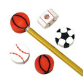 Sports Eraser Pencil Tops